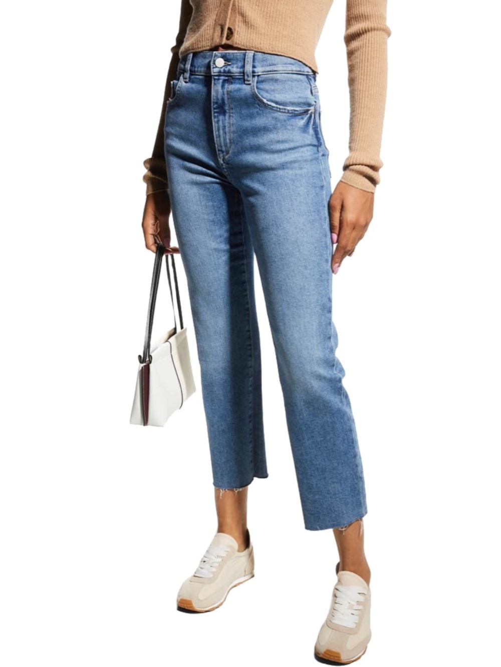DL1961 Patti High Rise Straight Ankle Jeans Glacier Blue 29